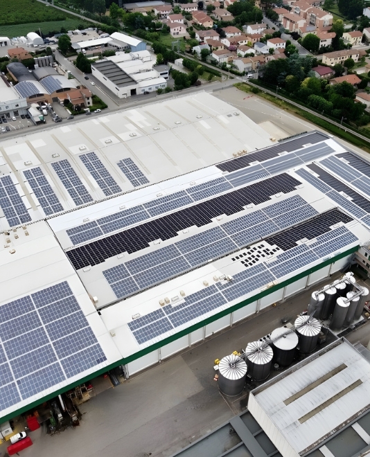 Impianto fotovoltaico stabilimento Agrintesa